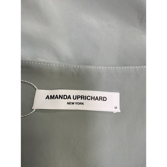 Amanda Uprichard Green Polyester Violet Top Size M - Picture 4 of 5